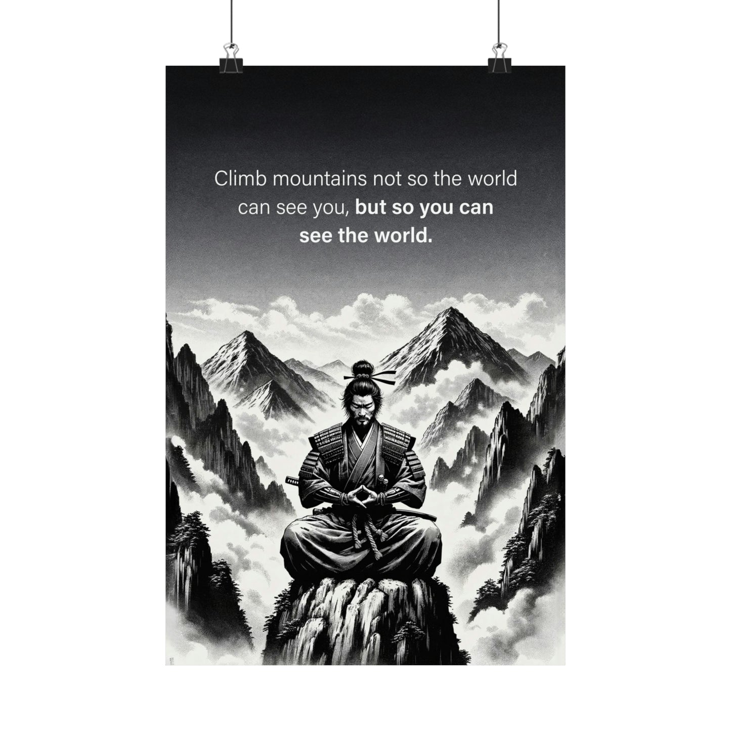 "Climb Mountains" Poster