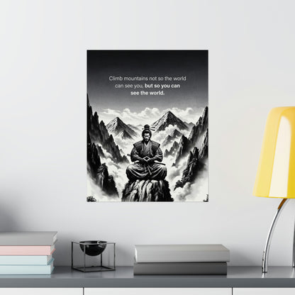 "Climb Mountains" Poster