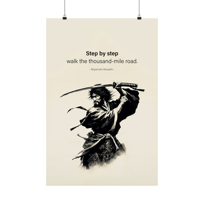 Miyamoto Musashi "Thousand-Mile Road" Poster