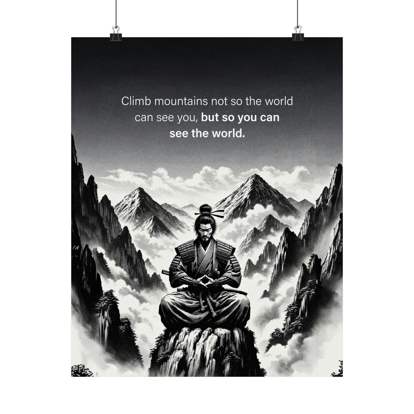 "Climb Mountains" Poster