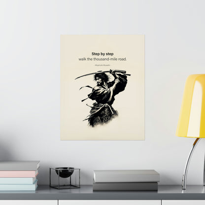 Miyamoto Musashi "Thousand-Mile Road" Poster