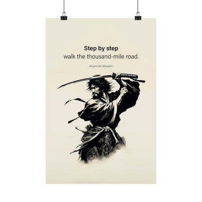 Miyamoto Musashi "Thousand-Mile Road" Poster