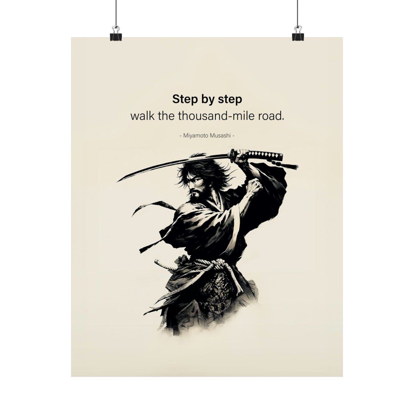 Miyamoto Musashi "Thousand-Mile Road" Poster