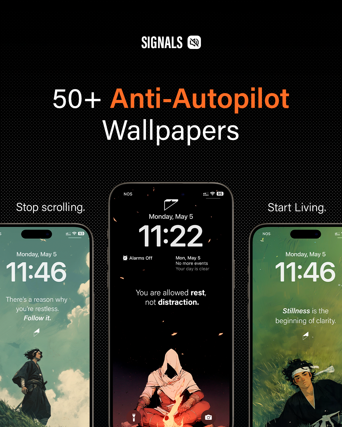 Signals: 50+ Anti-Autopilot Wallpaper Collection