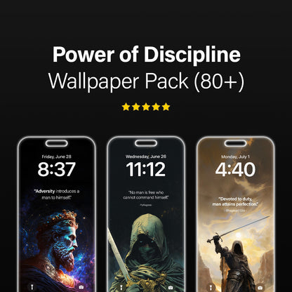 Power of Discipline Wallpaper Pack (80+)